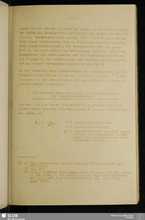 Die mathematische Behandlung der eindimensionalen Elektronengastheorie