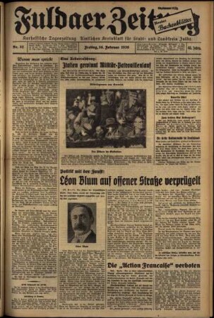 Ausgabe vom Freitag, den 14. Februar 1936.