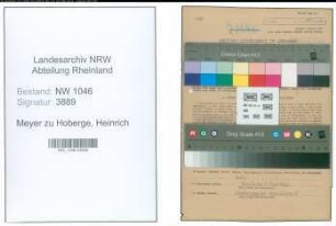Entnazifizierung Heinrich Meyer zu Hoberge , geb. 28.03.1909 (Landwirt)