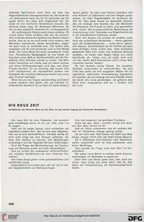 Die neue Zeit