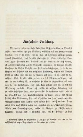 Fünfzehnte Vorlesung