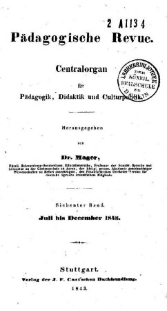 4: Pädagogische Revue - 7.1843