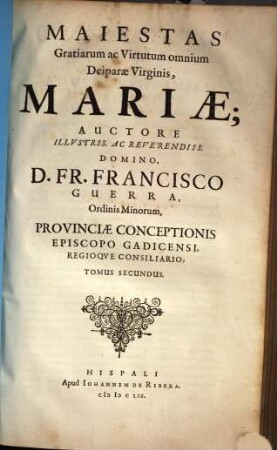 Maiestas gratiarum ac virtutum omnium deiparae virginis Mariae, 2