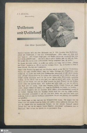 Volkstum und Volkskunst