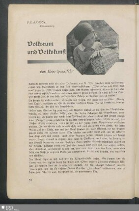 Volkstum und Volkskunst