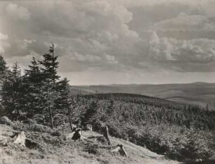 Erzgebirge. Auersberg. Blick in südöstliche Richtung