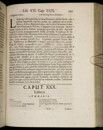 Caput XXX. [ - ] Caput XXXI.; Lubeca; Magdeburgum