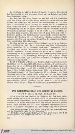 3: Der Hallstattgrabhügel von Schlatt A. Staufen