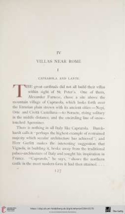 I. Caprarola and Lante