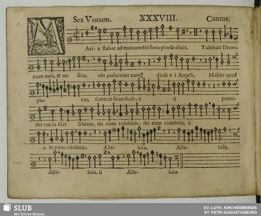 XXXVIII. Maria stabat ad monumentum