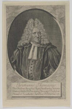 Bildnis des Christianus Thomasius