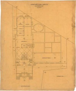 Billing, Hermann; Baden-Baden; Kunsthalle - Grundriss Hauptgeschoss