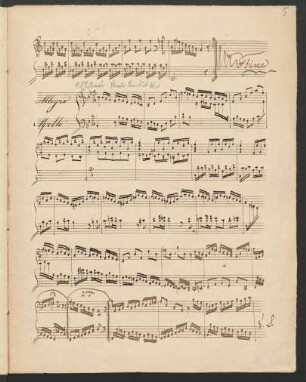 Sonaten. Auszüge (Allegro di molto); clavier; B-Dur; Wq 62.1; H 2