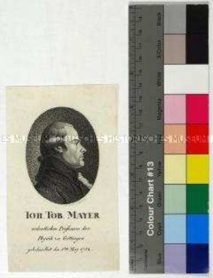 Porträt des Mathematikers, Astronomen und Kartografen Johann Tobias Mayer