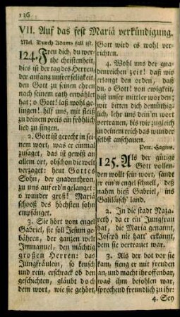 VII. Auf das fest Mariä verkündigung