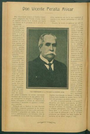 Don Vicente Peralta Alvear : Vice gobernador de la Provincia de Buenos Aires