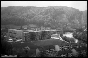 Burgdorf: Panorama von der Terrasse Haus Baumann, auf Werk und Emme