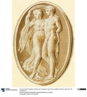 Aurora und Cephalus. Nach einer antiken Gemme