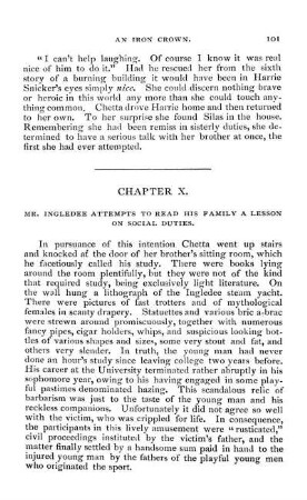 Chapter X. Mr. Ingledee Attempts To Read His Family A Lesson On Social Duties.