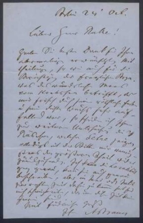 Alexander Braun, Brief