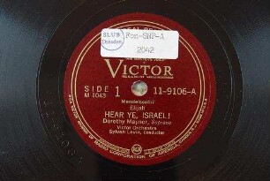 Elijah : Hear ye, Israel! / Mendelssohn