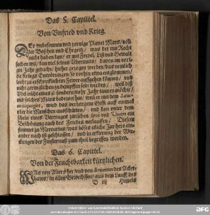 Das 6. Capittel. Von der Fruchtbarkeit kürtzlichen.