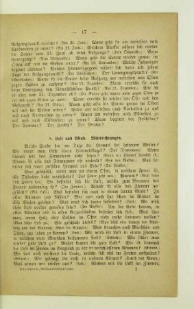 8. Luft und Wind. Windrichtungen