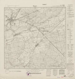 3162 (alte Nr.: 1639) Kreuz (Ostbahn), Meßtischblatt (4cm - Karte)