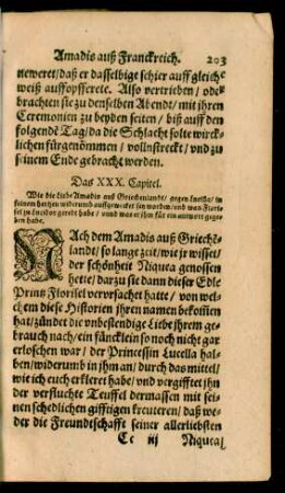 Das XXX. Capitel.