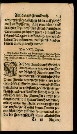 Das XXX. Capitel.