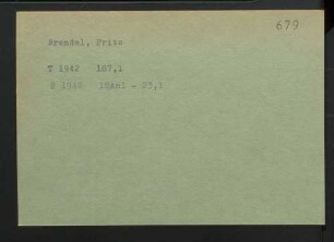 Brendel, Fritz