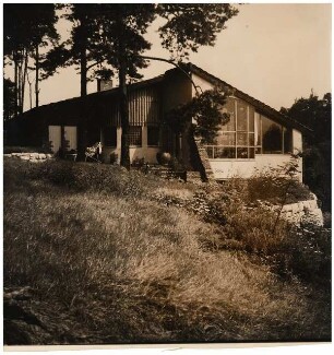 Garten Bader-Bornschein, Falkensee: Blick auf das Wohnhaus