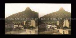 Gebäude und Berg, Lions Head, Kapstadt
