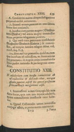 Constitutio XXIII.
