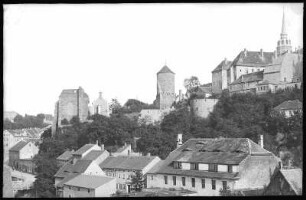 Bautzen. Blick vom Protzschenberg und Nicolai-Ruine