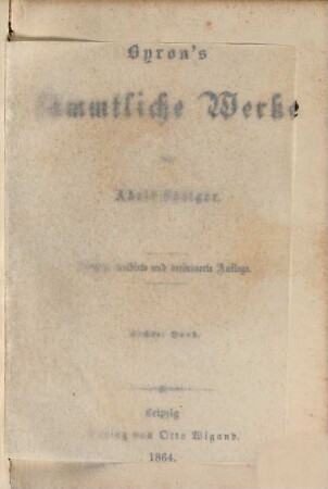 Byron's sämmtliche Werke, 6