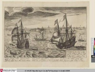 [Seestück mit Blick auf die Festung Fort Rammekens; Marine with View of the Fortress of Rammekens with Middleburg and Veere in the Background]