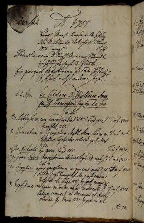 Ex Catalogo Bibliothecae Anon. per Is. Beauregard. Hag. Com. d. 11. Jan. [und beigefügte Werke].