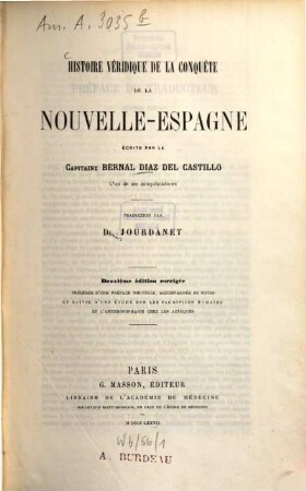 Histoire véridique de la conquête de la Nouvelle-Espagne