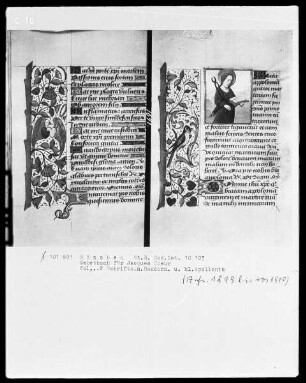Lateinisches Gebetbuch mit Kalendarium — Heilige Apollonia