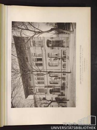 Serie II. No. 14. Doppelwohnhaus Sophienstraße 2a und 2b. Charlottenburg.