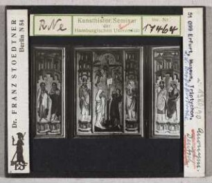 Erfurt, Museum: Triptychon mit Kreuzigung aus der Barfüßerkirche