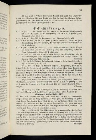 705, C.C.-Meldungen