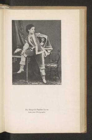 Die Sängerin Pauline Lucca