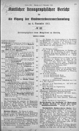No 32, 6. November 1913