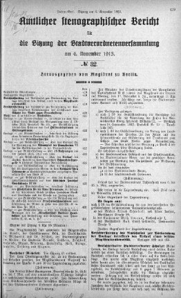 No 32, 6. November 1913