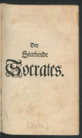 Der Sterbende Socrates