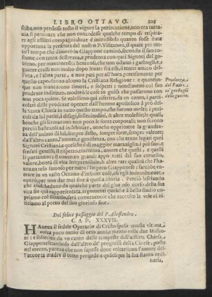 Cap. XXXVII. Del felice passaggio del P. Alessandro