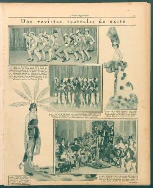 Dos revistas teatrales de éxito [Fotografías]