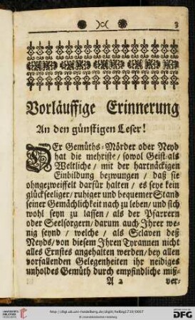 Vorlaeuffige Erinnerung